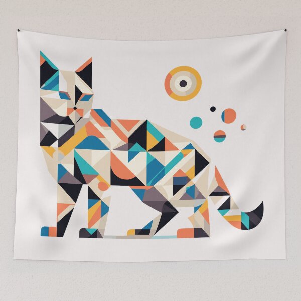 Item preview, Geometric cat designed and sold by gittuska11.