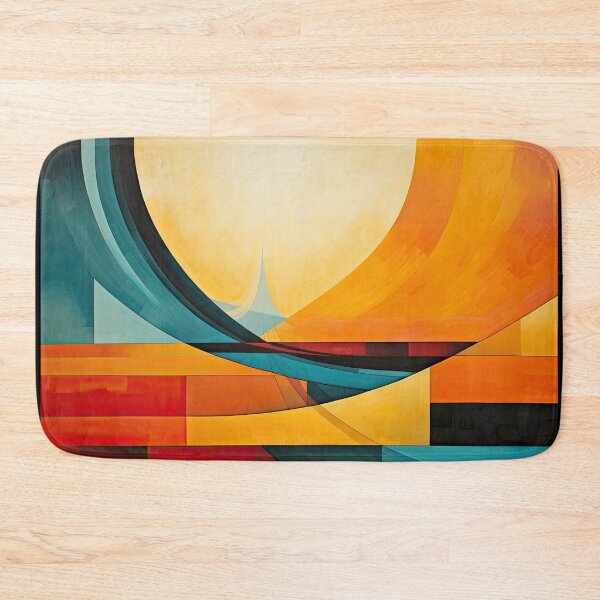 Artikelvorschau, Entdecken Sie "Simplistic & Minimalistic Vintage Sunset" Abstrakte Kunst entworfen und verkauft von ArtificialGenes.