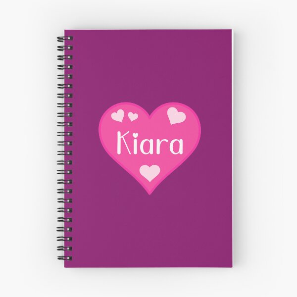 Item preview, Kiara Name Pink Heart  designed and sold by Jeallan Designs.
