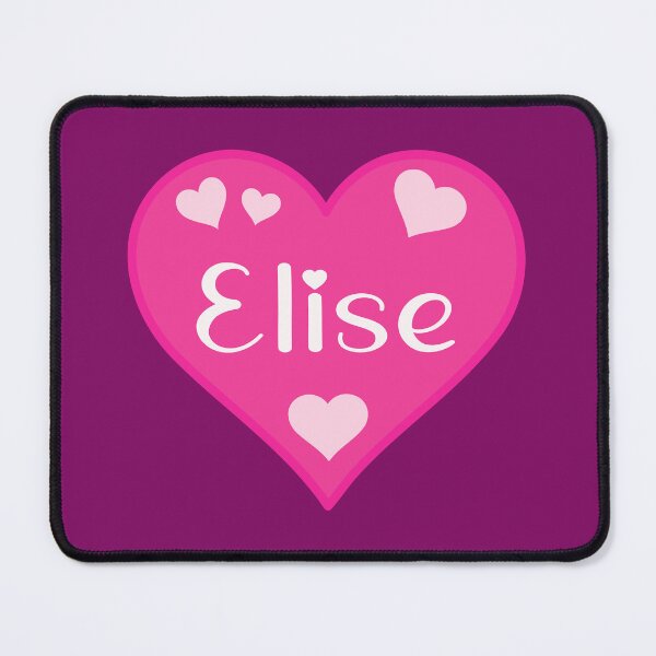 Item preview, Elise Name Pink Heart  designed and sold by Jeallan Designs.