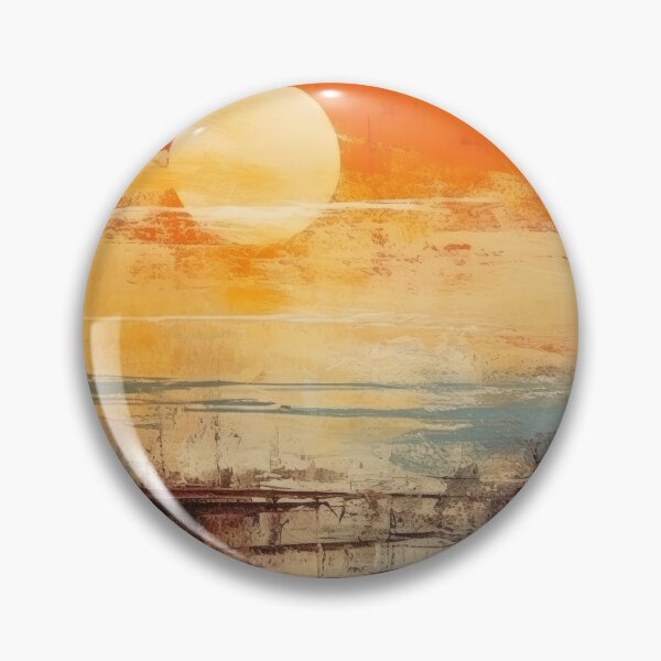 Artikelvorschau, Entdecken Sie "Simplistic & Minimalistic Vintage Sunset" Abstrakte Kunst entworfen und verkauft von ArtificialGenes.