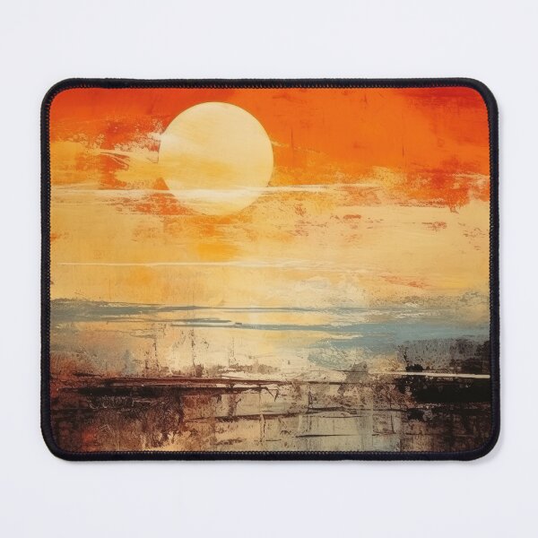 Artikelvorschau, Entdecken Sie "Simplistic & Minimalistic Vintage Sunset" Abstrakte Kunst entworfen und verkauft von ArtificialGenes.