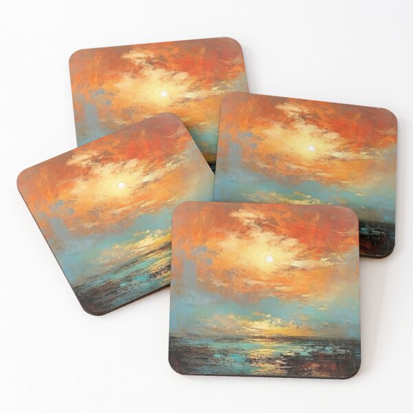 Artikelvorschau, Entdecken Sie "Simplistic & Minimalistic Vintage Sunset" Abstrakte Kunst entworfen und verkauft von ArtificialGenes.