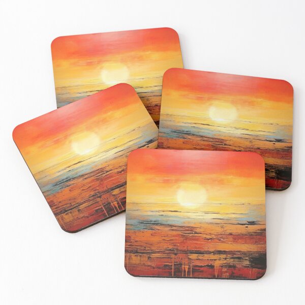 Artikelvorschau, Entdecken Sie "Simplistic & Minimalistic Vintage Sunset" Abstrakte Kunst entworfen und verkauft von ArtificialGenes.