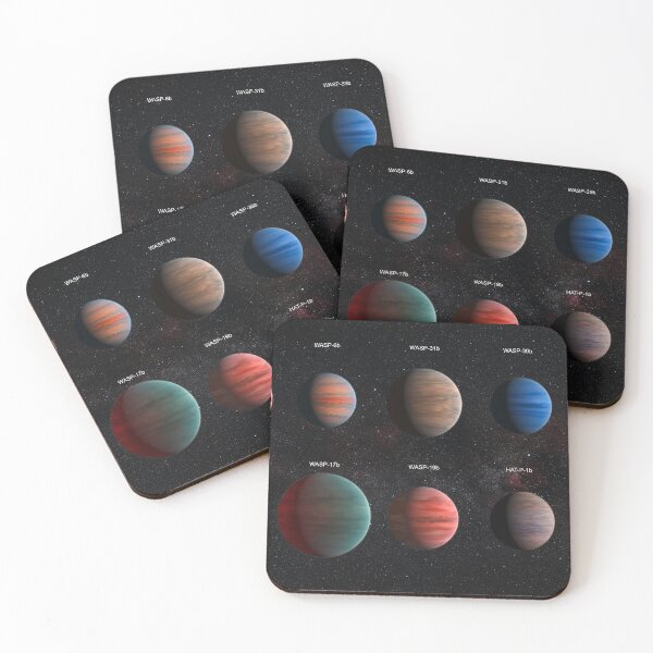 Item preview, STK204778S-The 10 hot Jupiter WASP exoplanets with a variety of cloud properties. designed and sold by StocktrekImages.