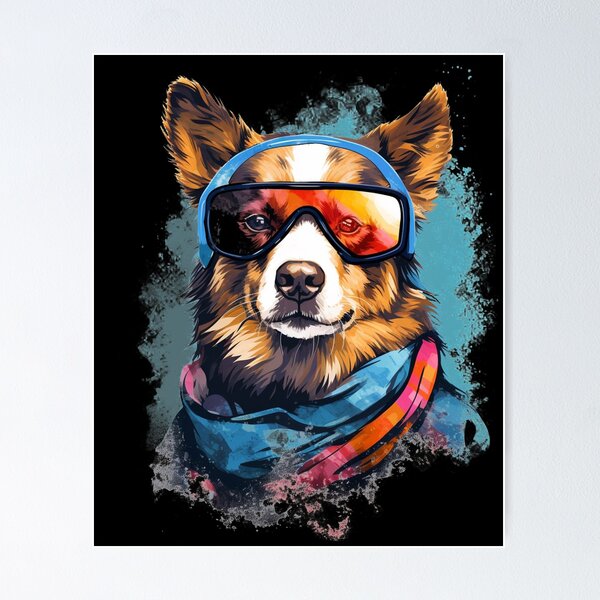 Item preview, Ski Dog in Ski Googles designed and sold by AnnaMDesign.