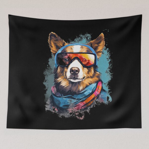 Item preview, Ski Dog in Ski Googles designed and sold by AnnaMDesign.