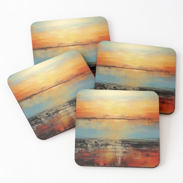 Artikelvorschau, Entdecken Sie "Simplistic & Minimalistic Vintage Sunset" Abstrakte Kunst entworfen und verkauft von ArtificialGenes.