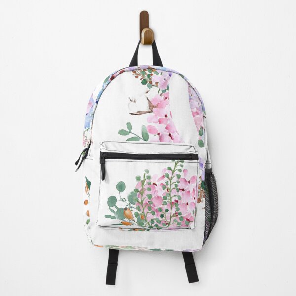 Item preview, botanical monogram alphabet O hydrangea flowers hand painted designed and sold by ColorandColor.