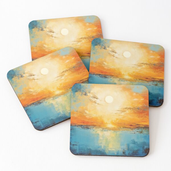Artikelvorschau, Entdecken Sie "Simplistic & Minimalistic Vintage Sunset" Abstrakte Kunst entworfen und verkauft von ArtificialGenes.