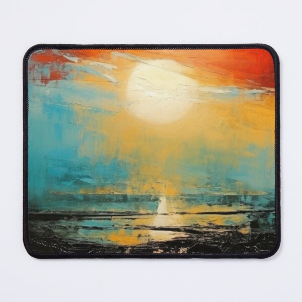 Artikelvorschau, Entdecken Sie "Simplistic & Minimalistic Vintage Sunset" Abstrakte Kunst entworfen und verkauft von ArtificialGenes.