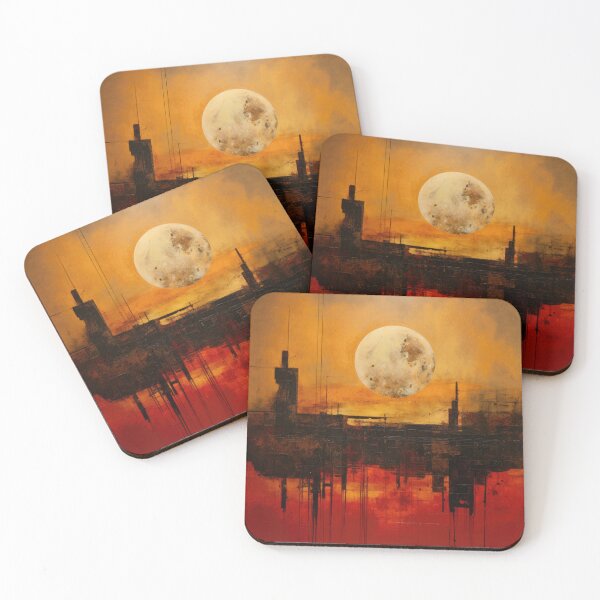 Item preview, Explore "Simplistic & Minimalistic Vintage Sunset" Abstract Art designed and sold by ArtificialGenes.