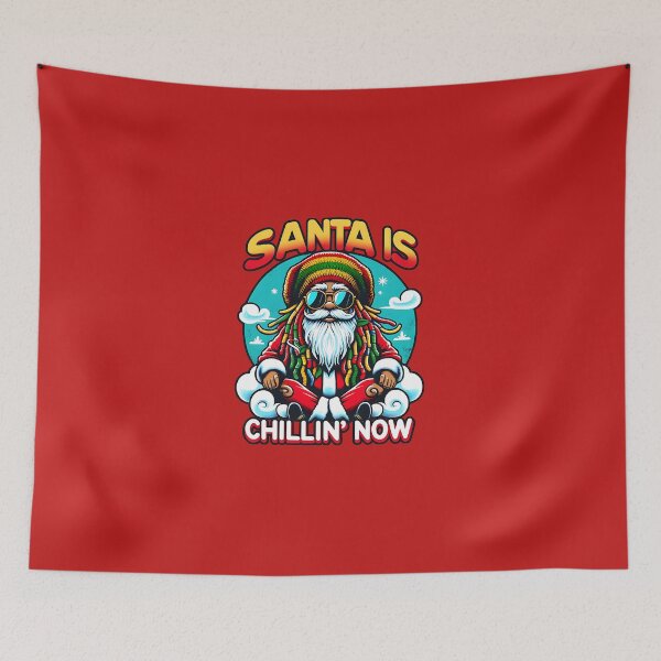 Item preview, Santa is Chillin' Now - Reggae Style designed and sold by Camply.
