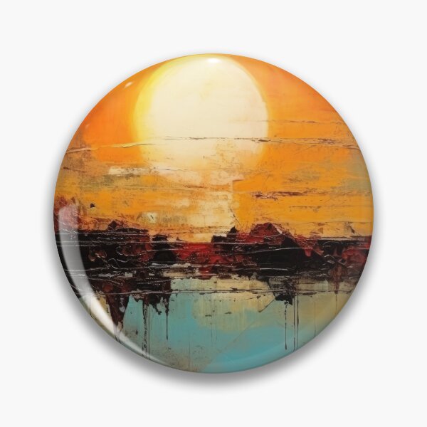 Artikelvorschau, Entdecken Sie "Simplistic & Minimalistic Vintage Sunset" Abstrakte Kunst entworfen und verkauft von ArtificialGenes.
