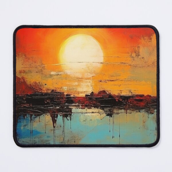 Artikelvorschau, Entdecken Sie "Simplistic & Minimalistic Vintage Sunset" Abstrakte Kunst entworfen und verkauft von ArtificialGenes.