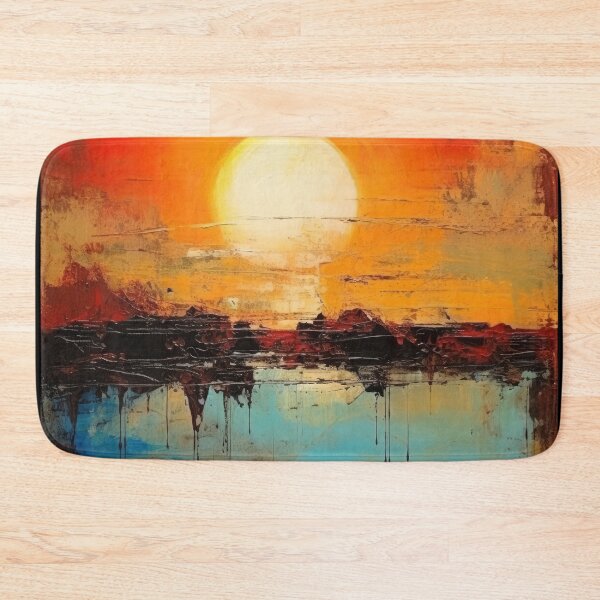 Artikelvorschau, Entdecken Sie "Simplistic & Minimalistic Vintage Sunset" Abstrakte Kunst entworfen und verkauft von ArtificialGenes.
