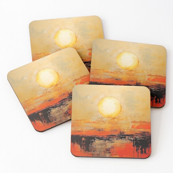 Item preview, Explore "Simplistic & Minimalistic Vintage Sunset" Abstract Art designed and sold by ArtificialGenes.
