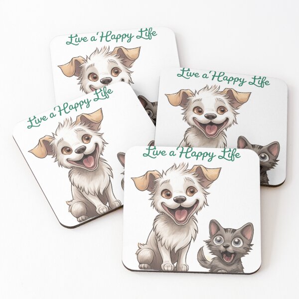 Item preview, Happy life Dog and Cat designed and sold by C-Plus-Home.