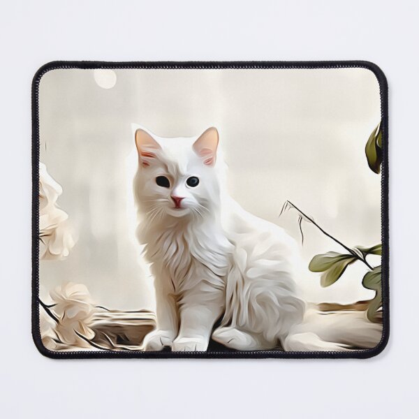 Item preview, White cat posing designed and sold by George0411.