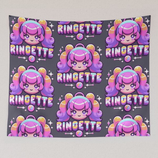Item preview, pinky ringette emblem for anime princesses designed and sold by EmeraldeaArt.