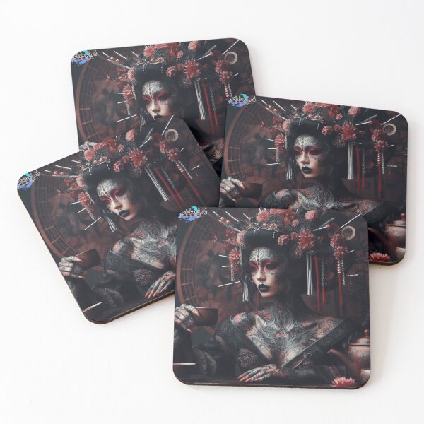 Item preview, Cyberpunk gothic Geisha 2 designed and sold by cyberbunj.