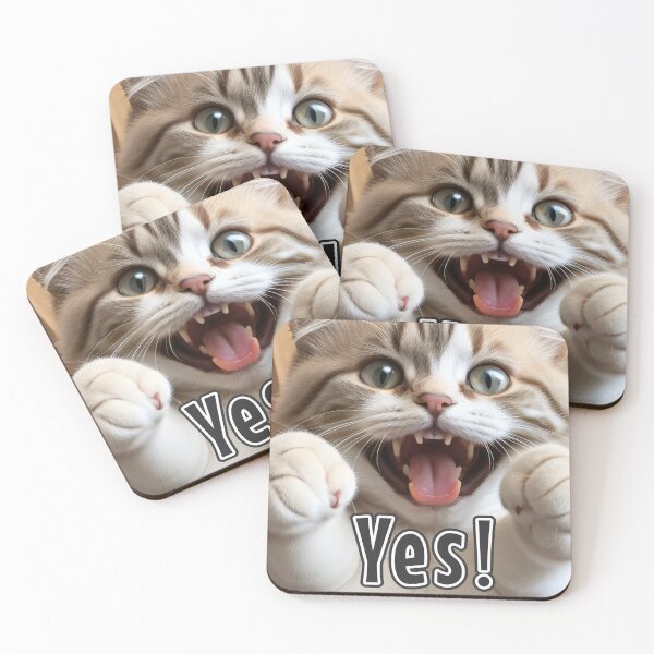 Item preview, AI-Generated Cat 01 "Yes" designed and sold by Cliff-Qi.