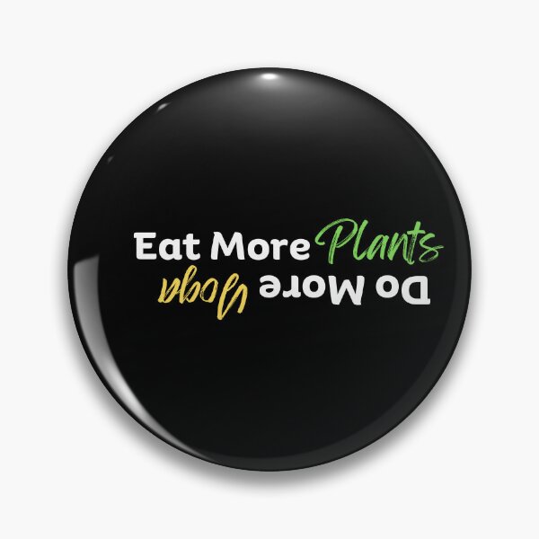 Item preview, Eat more plants, do more yoga| vegan quote designed and sold by dooddles.