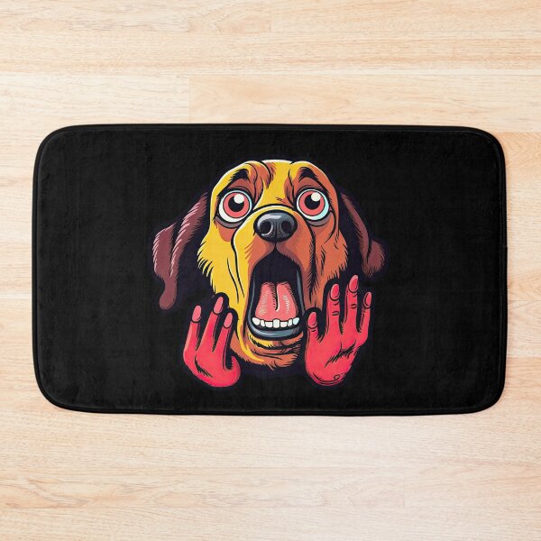 Item preview, Cute dog with big eyes and open mouth designed and sold by WallGemsArt.