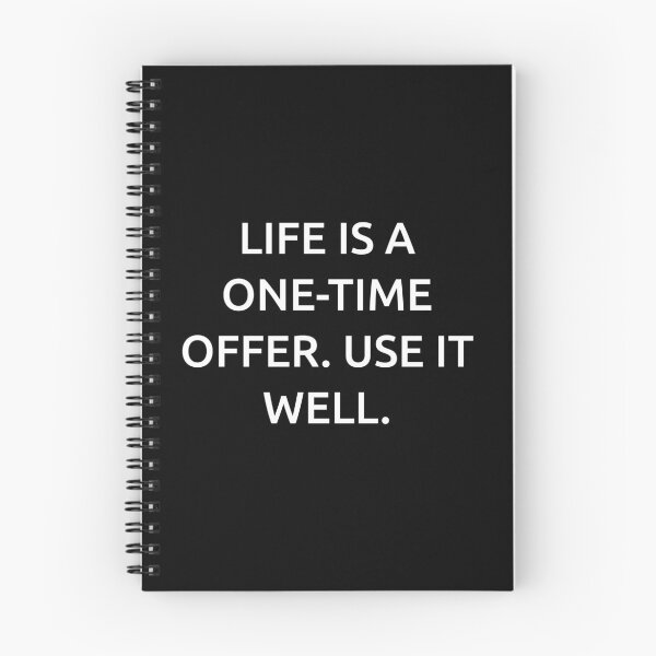 Item preview, Life is a one-time offer. Use it well. designed and sold by IMCDT.