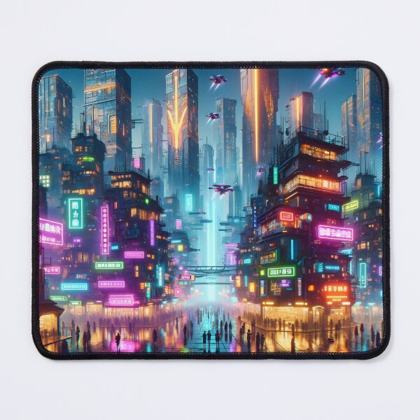 Item preview, Neon Cyberpunk Cityscape designed and sold by Truck Stop One.