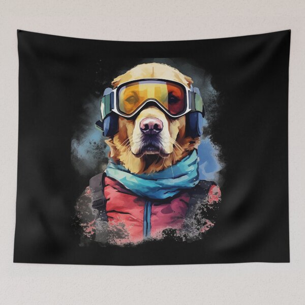 Item preview, Ski Dog in Ski Googles designed and sold by AnnaMDesign.