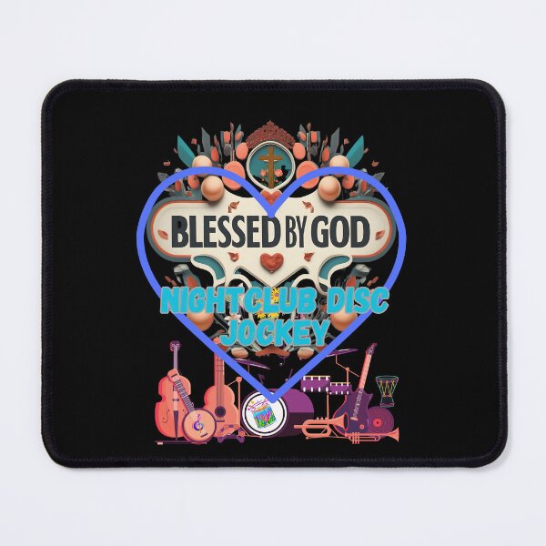 Item preview, BLESSED BY GOD NIGHTCLUB DISC JOCKEY designed and sold by carlos crane.