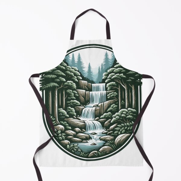 Item preview, Calm waterfall in the forest designed and sold by LongIslandDesgn.
