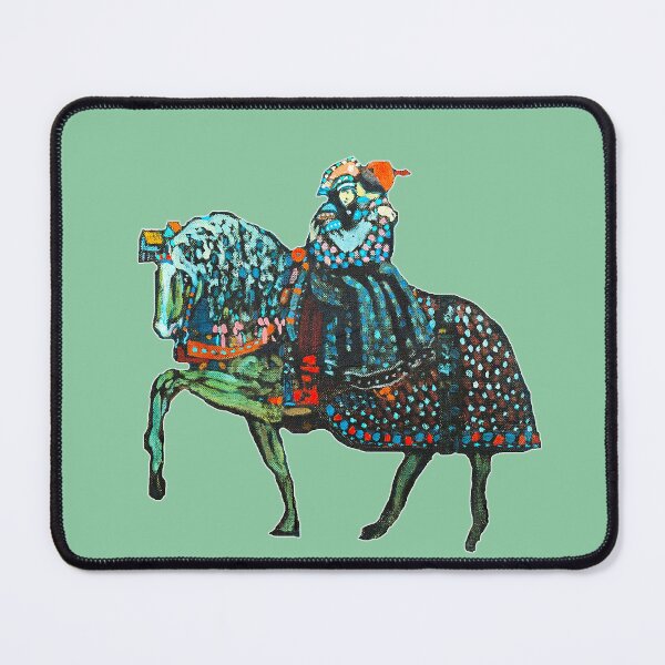 Item preview, HD. Couple on a horse (detail), by Wassily Kandinsky designed and sold by MINDTHECHERRY.