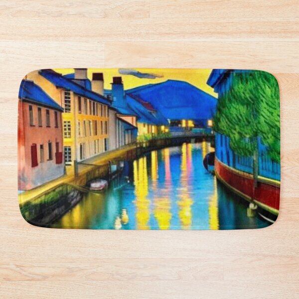 Item preview, Houses on the canal designed and sold by George Hutton Hunter.