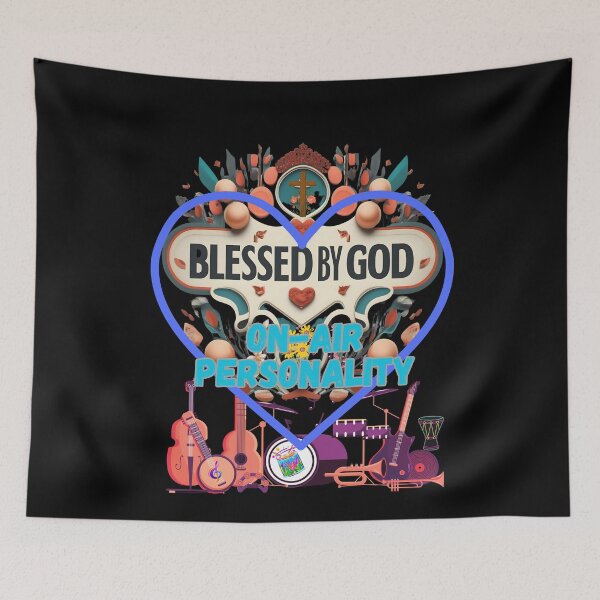 Item preview, BLESSED BY GOD ON-AIR PERSONALITY designed and sold by carlos crane.