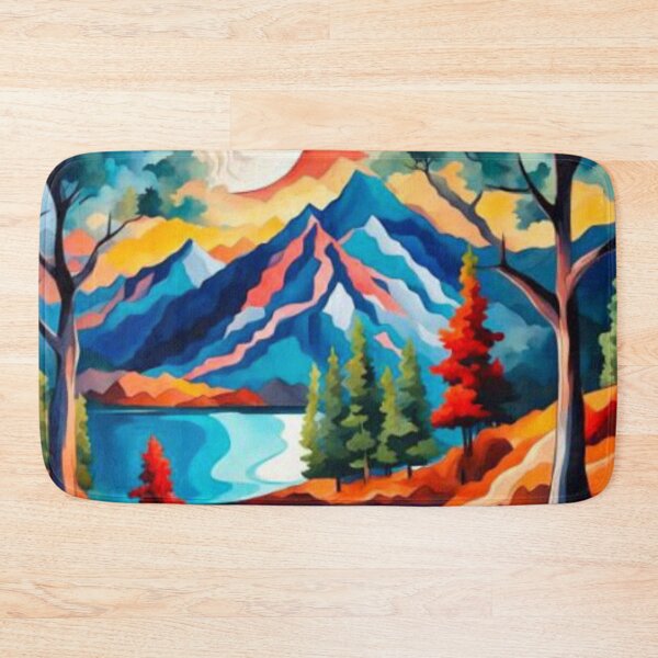 Item preview, Moon over mountainscape designed and sold by George Hutton Hunter.