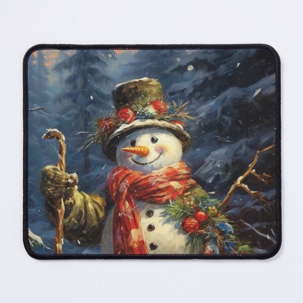 Item preview, snowmen in a mountain setting designed and sold by Mickeymouse2023.