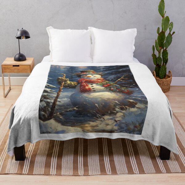 Item preview, snowmen in a mountain setting designed and sold by Mickeymouse2023.