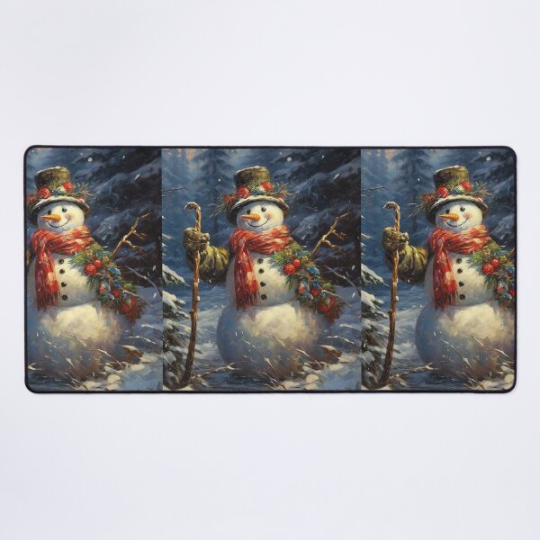 Item preview, snowmen in a mountain setting designed and sold by Mickeymouse2023.