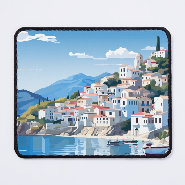 Item preview, A Pop Art Travel Print of Skopelos - Greece designed and sold by StudioRedKoala.