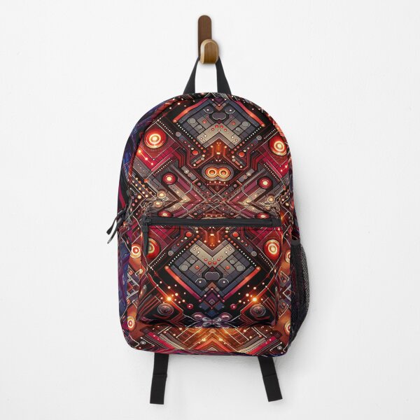 Item preview, Vivid Circuitry: Bold Red Tech-Inspired Pattern designed and sold by Rice Rocca.