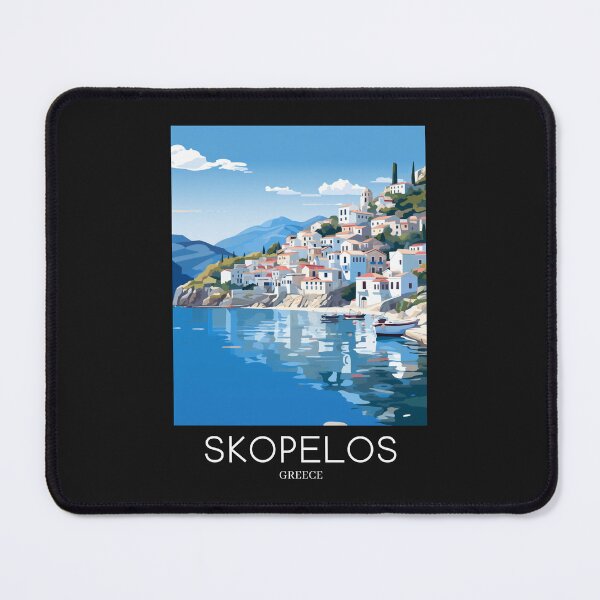 Item preview, A Pop Art Travel Print of Skopelos - Greece designed and sold by StudioRedKoala.