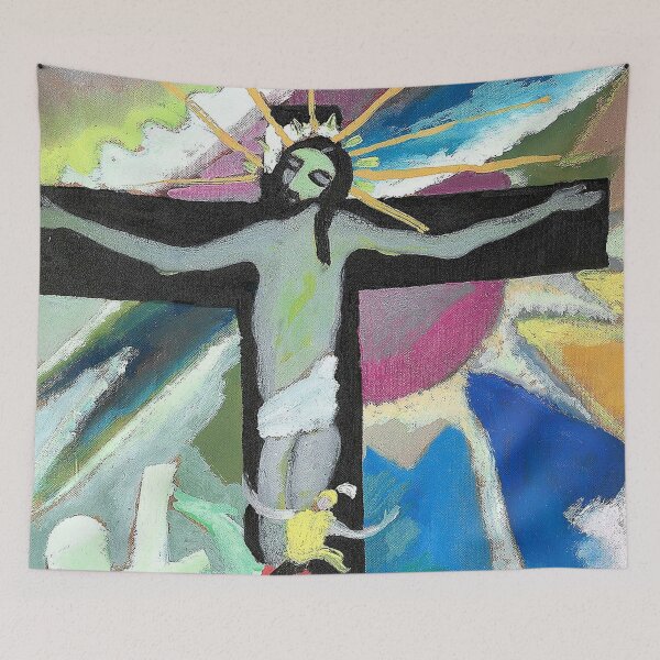 Artikelvorschau, HD. Der gekreuzigte Christus von Wassily Kandinsky entworfen und verkauft von MINDTHECHERRY.