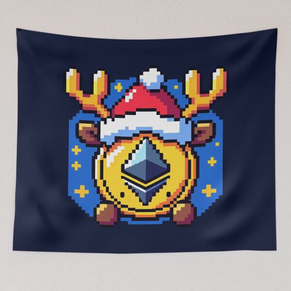 Item preview, Reindeer Ethereum: 8-Bit Festive Crypto designed and sold by PixelPunkster.