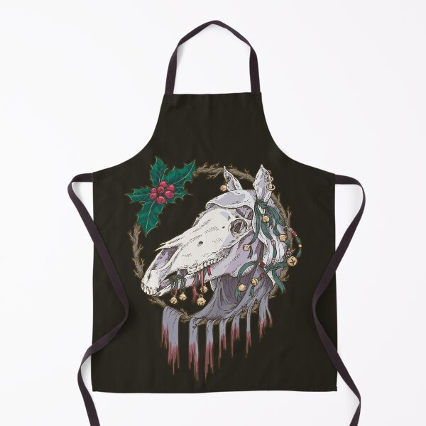 Artikelvorschau, Mari Lwyd Wintergeisterpferd entworfen und verkauft von Murmur Ink Crow.