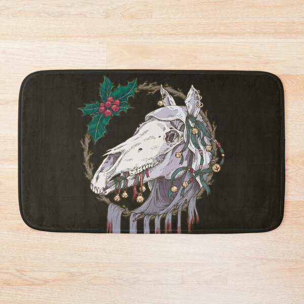 Item preview, Mari Lwyd Winter Ghost Horse designed and sold by Murmur Ink Crow.