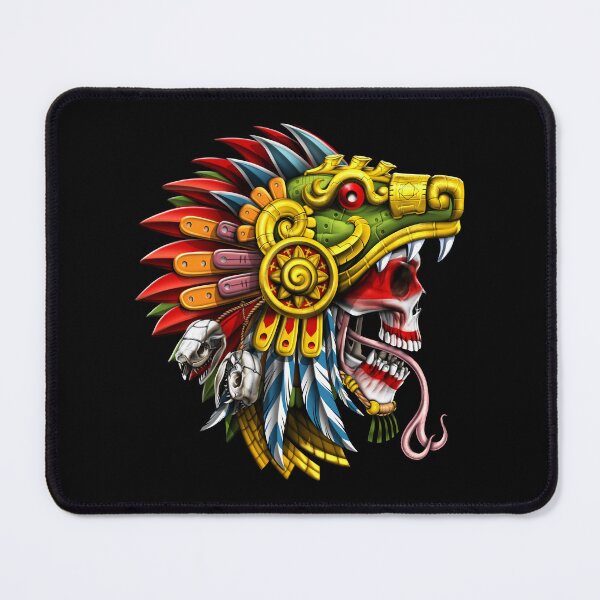 Item preview, Aztec Serpent Skull Warrior designed and sold by underheaven.