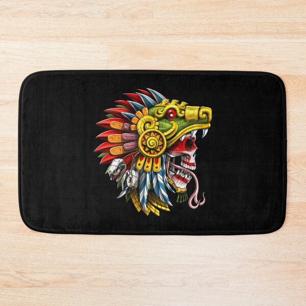 Item preview, Aztec Serpent Skull Warrior designed and sold by underheaven.