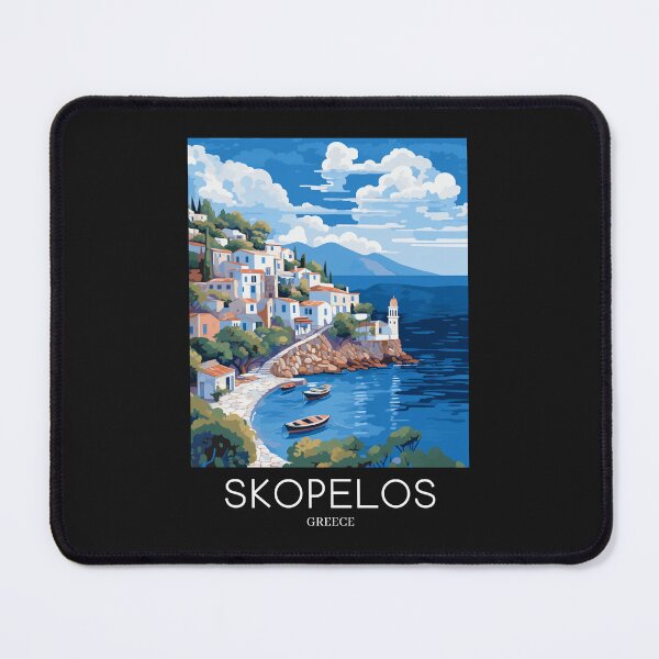 Item preview, A Pop Art Travel Print of Skopelos - Greece designed and sold by StudioRedKoala.